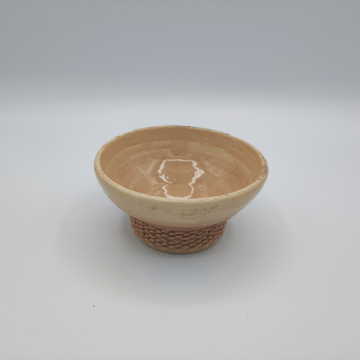 3-gedrucktes Dip-Schälchen aus Keramikälchen, Durchmesser ca. 9,5 cm