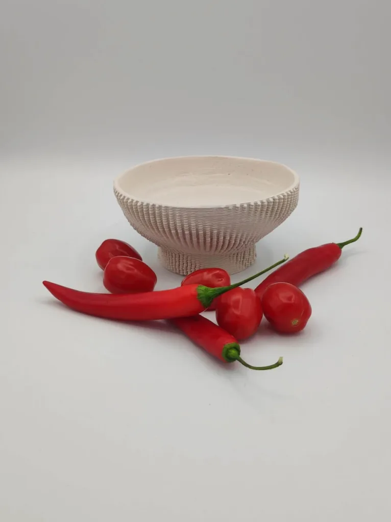 Schale Spiral unglasiert – Dessert