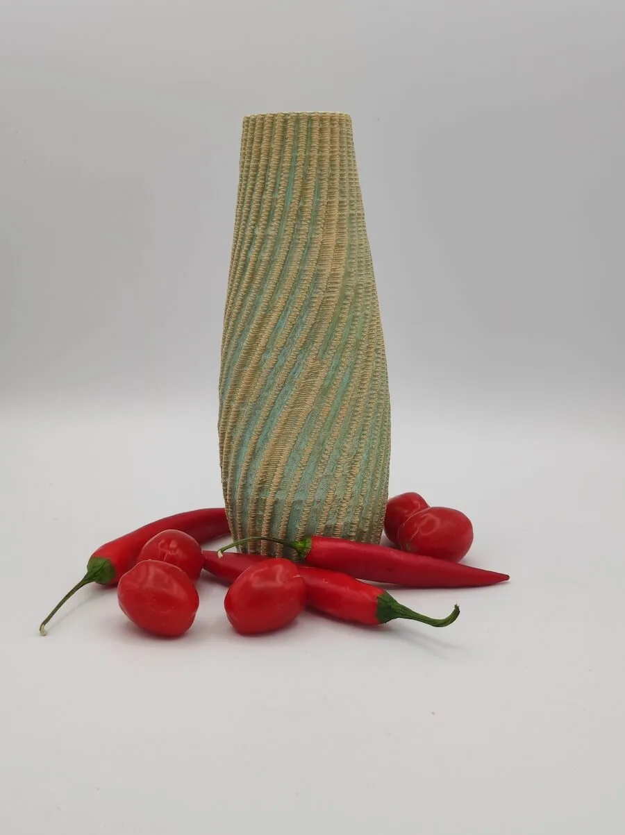 Vase Spiral-Line Seladon – Bild 1